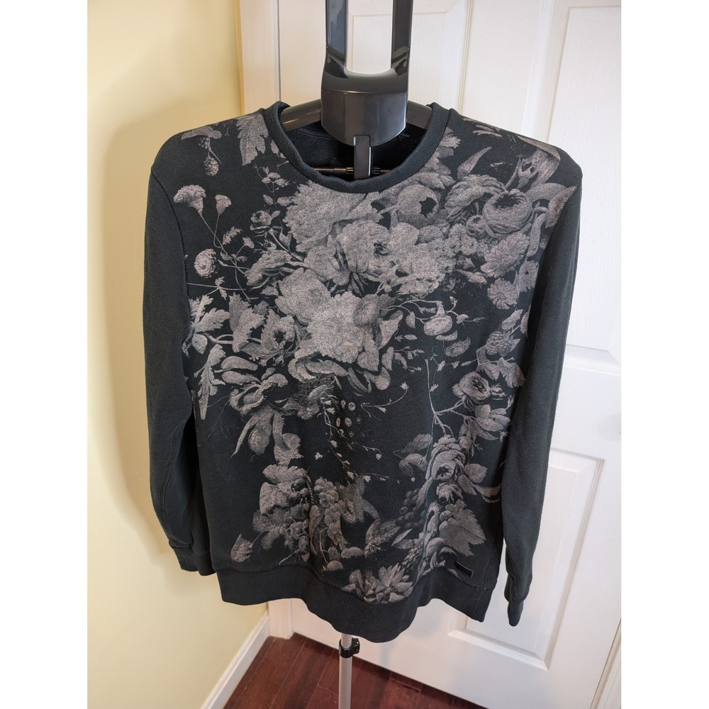Globe‎ United By Fate Floral Sweatshirt Womens Medium Black Crewneck
